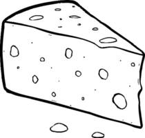 Slice of Cheese Icon on Black Button with White Rollover vector