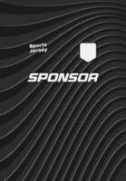 black abstract line background for sports jersey pattern sublimation vector