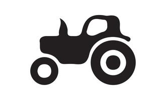 Tractor car icon silhouette vector