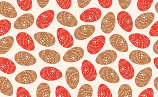 Easter seamless pattern with egg. Happy Easter pattern in flat style for background, kids textiles, posters, banners, greeting cards. Modern illustration. vector