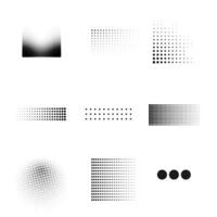 Halftone Dot Patterns vector