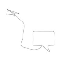 Two peech bubble pin isolated Social network communication arrow vector