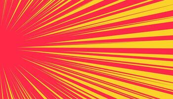 Comic strip action background with motion blur. Speed effect with bright motion lines and energy impact. Ideal for superhero graphics and fast paced designs. vector