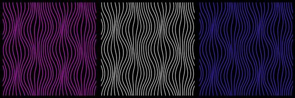 Abstract seamless vertical wave pattern, set in different shades vector