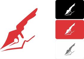 Red Ink Pen Point Symbol vector