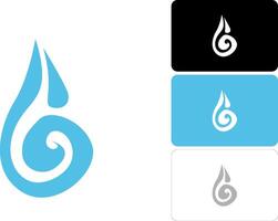 Minimalist Droplet Logo Set vector