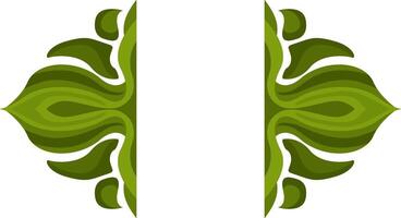 Intricate Green Border Patterns for Design vector