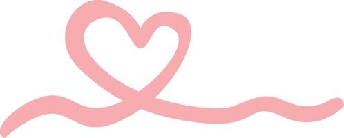 Romantic String Heart Icon vector