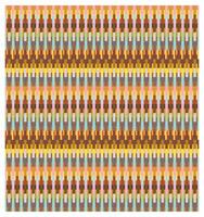A colorful pattern featuring vertical stripes of varying widths in shades of pink, yellow, brown, green, and blue, creating a textured look. vector