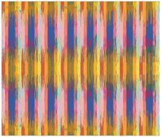 Abstract artwork featuring vertical stripes in vibrant colors of blue, pink, yellow, and orange, creating a lively and dynamic pattern. vector