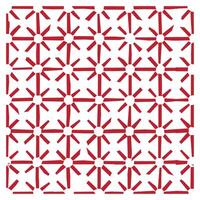 A geometric pattern featuring red arrows and octagons arranged on a white background, creating a dynamic and uniform design. vector