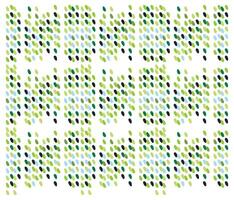 A vibrant pattern of dotted in varying shades of green and blue against a white background. vector