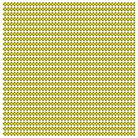 A repeating pattern of yellow and black star-like shapes arranged in horizontal stripes on a white background. vector