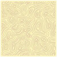 A textured background featuring a pattern of scattered red dots on a soft yellow surface, creating a wavy, organic design. vector