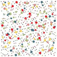 A colorful array of circles in red, green, yellow, and blue on a white background, creating a playful and vibrant pattern. vector