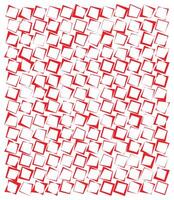 A dynamic pattern of red and white squares arranged in a staggered grid, creating a visually engaging design. vector