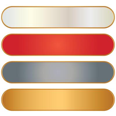 luxury multi golden arabic islamic text box title frame border set with ornamental