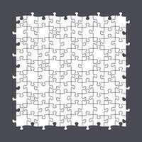 Seamless puzzle template 10x10 pieces vector