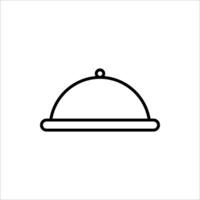 platter simple icon. vector