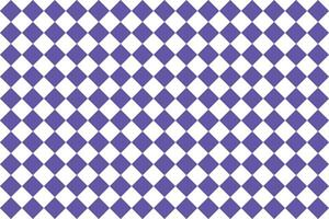 Purple and white checkerboard seamless pattern. A symmetrical checkered pattern with alternating purple and white squares, forming a simple yet striking geometric design. vector