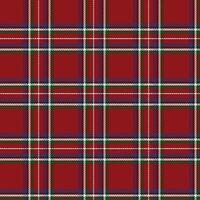 red scottish tartan plaid checkered stripe flannel fabric print pattern background vector