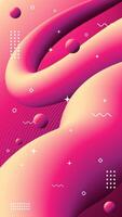 Abstract pink modern background of flowing element trend design. Wedding color palette. vector