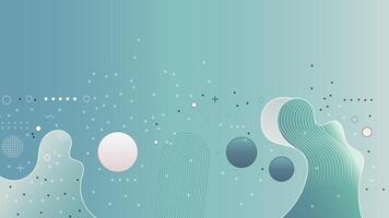 abstract background with waves and dots vector