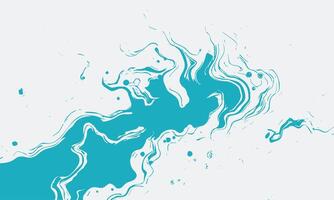 a blue and white abstract map of the ocean vector