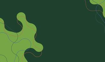 a green background with a few lines of different colors vector