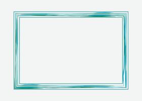 Certificate border template or photo frame design with color vector