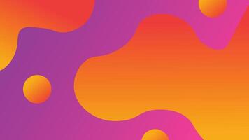 Modern Purple and Yellow Gradient Colors Abstract Background with confetti vector