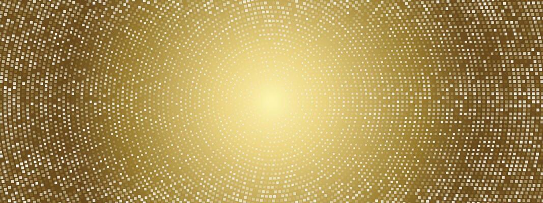 Rectangular shiny, sparkling gold sequin party background. Simple pattern for nightclub or disco. Yellow luxury wallpaper, backdrop for disco. illustration