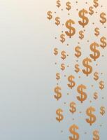 Dollar symbols financial money abstract background. Dollar pattern wallpaper design vector