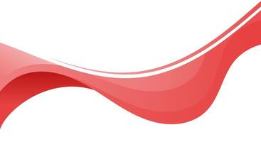 Red creative wave business banner background vector