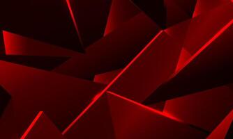 Red abstract triangle modern background. dark red shape. shiny line art. vector