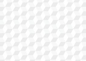 3D cube pattern white background vector