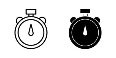 quick time icon set. Symbol isolated white background. illustration. color editable. vector