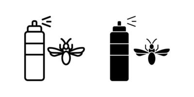 mosquito repellent Icon set. Symbol isolated white background. illustration. color editable. vector