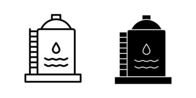 Water tank Icon set,Symbol isolated white background. illustration. color editable. vector