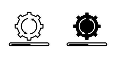 Loading Icon set. Symbol isolated white background. illustration. color editable. vector