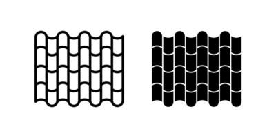 Roof Icon set. Symbol isolated white background. illustration. color editable. vector