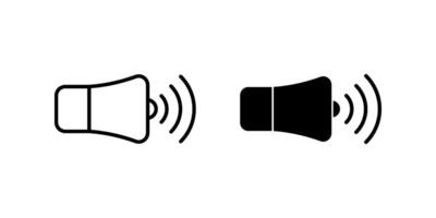 Sound Icon set. Symbol isolated white background. illustration. color editable. vector