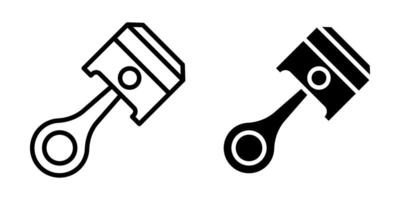 Piston Icon set ,Symbol isolated white background. illustration. color editable. vector