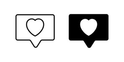 Notifications Icon set. Symbol isolated white background. illustration. color editable. vector