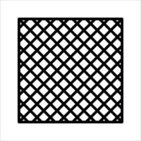 lattice pattern Icon Symbol isolated white background. illustration. color editable. vector