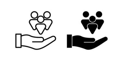 Customer care Icon set. Symbol isolated white background. illustration. color editable. vector