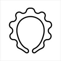 headband Icon Symbol isolated white background. illustration. color editable. vector