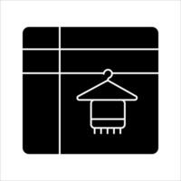 dressing room Icon Symbol isolated white background. illustration. color editable. vector