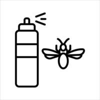 mosquito, repellent Icon Symbol isolated white background. illustration. color editable. vector