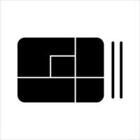 bento Icon .Symbol isolated white background. illustration. color editable. vector